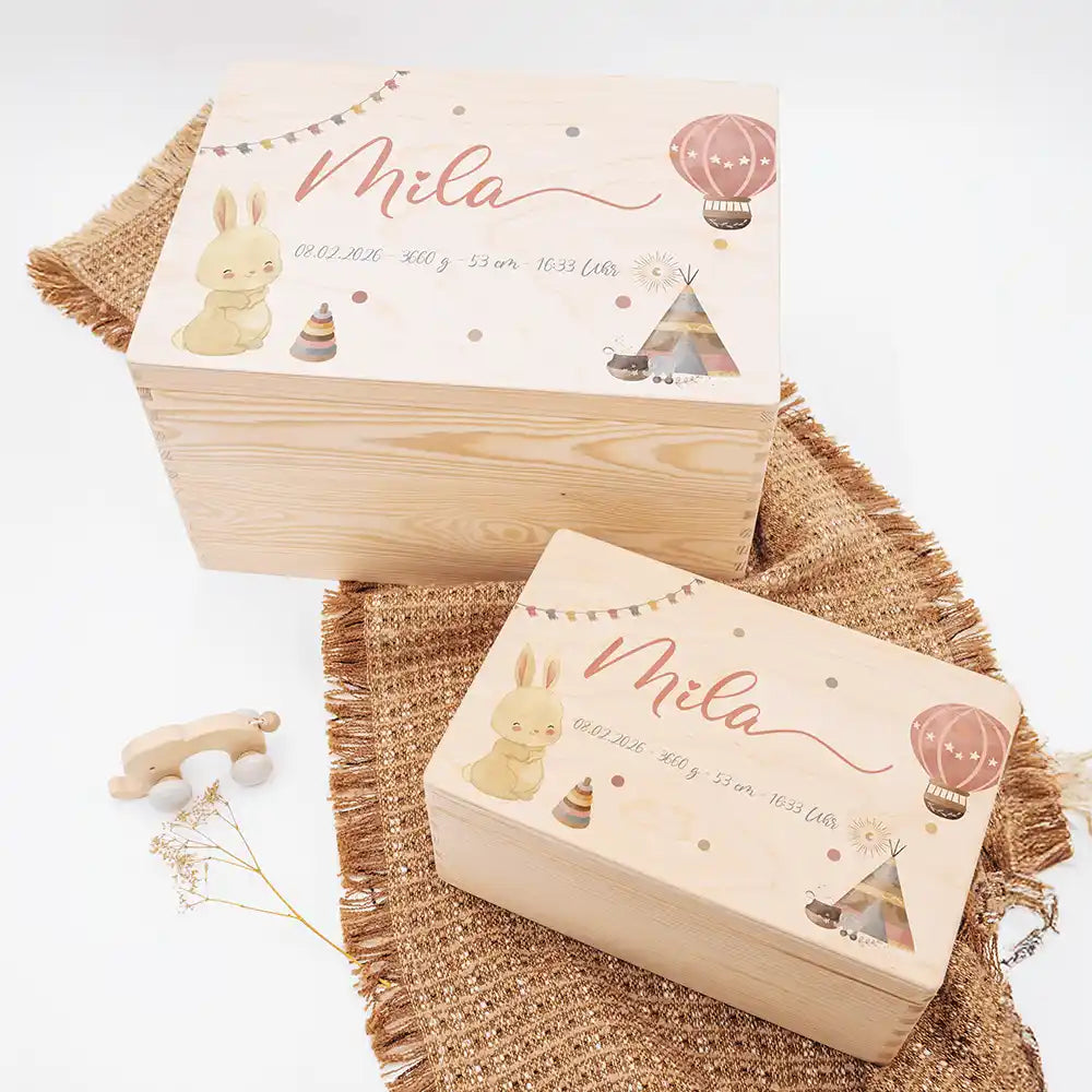 Erinnerungsbox Baby - Süßer Hase