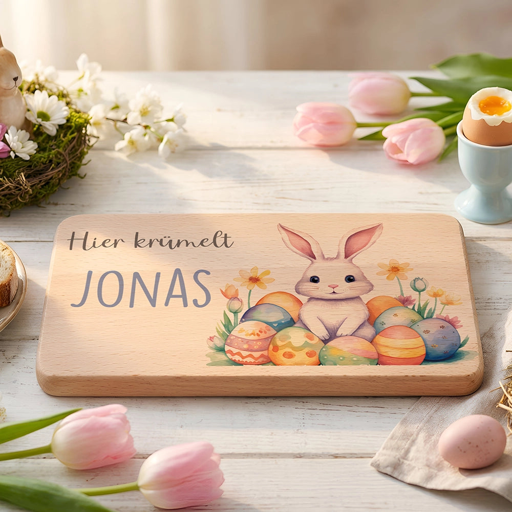 Frühstücksbrettchen Holz personalisiert