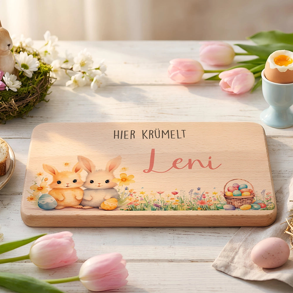 Frühstücksbrettchen Holz personalisiert