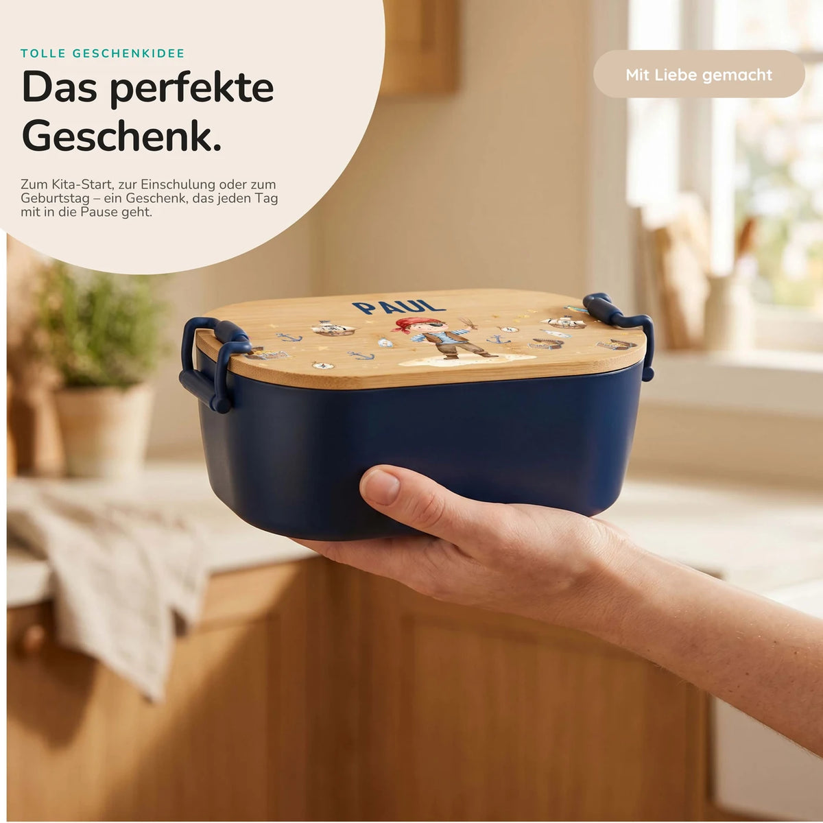 Brotdose Kinder personalisiert, Pirat