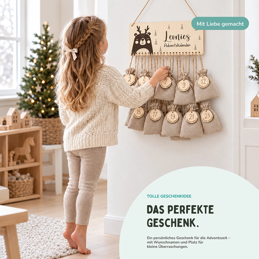 Personalisierte Adventskalender Bär