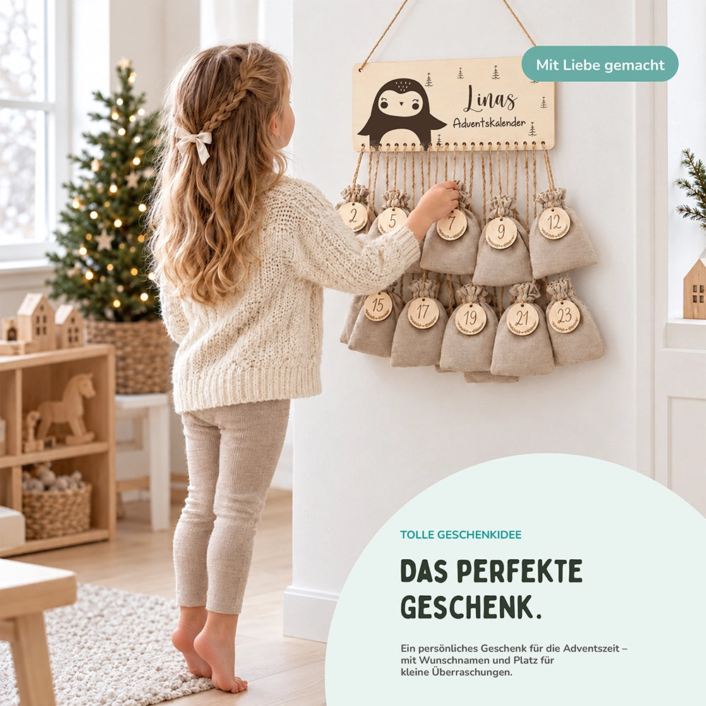 Adventskalender Kinder - Pinguin