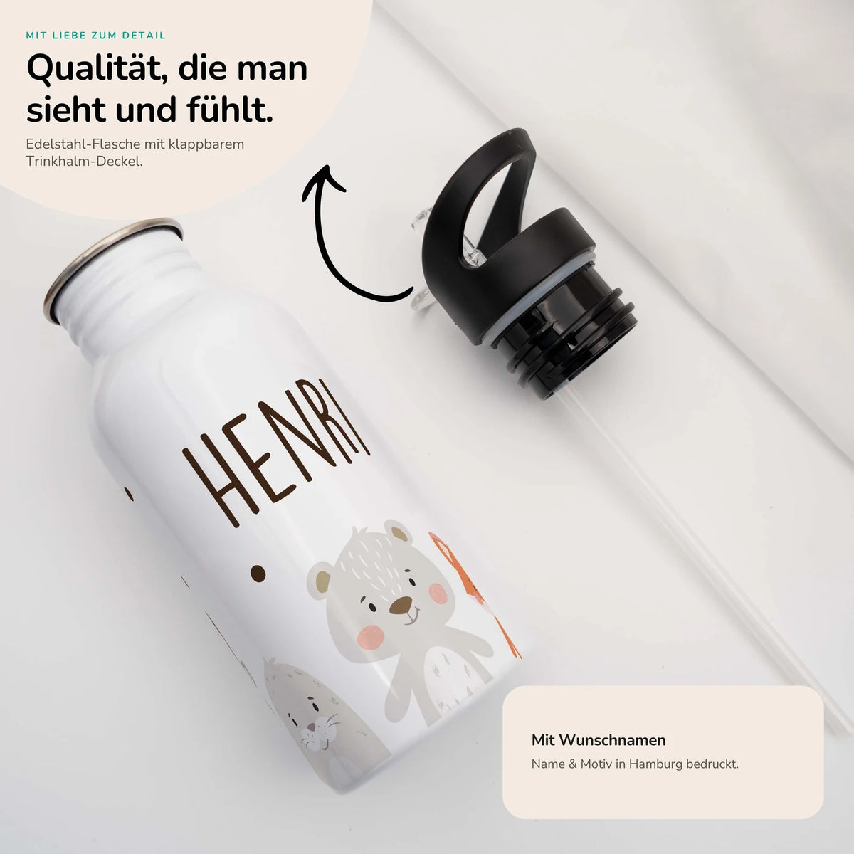 Trinkflasche Kinder Edelstahl - Baby Koala