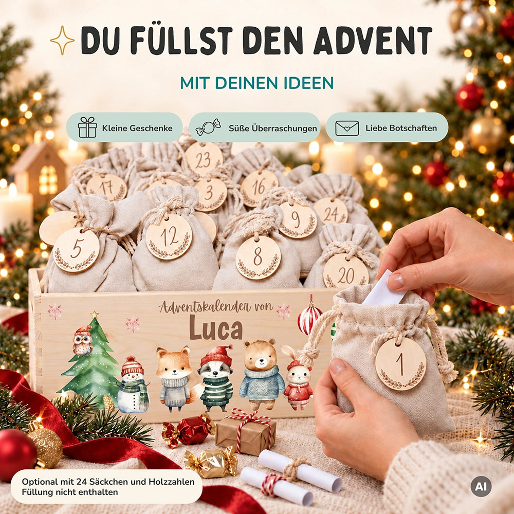 Personalisierter Adventskalender zum Befüllen - Weihnachtswunder