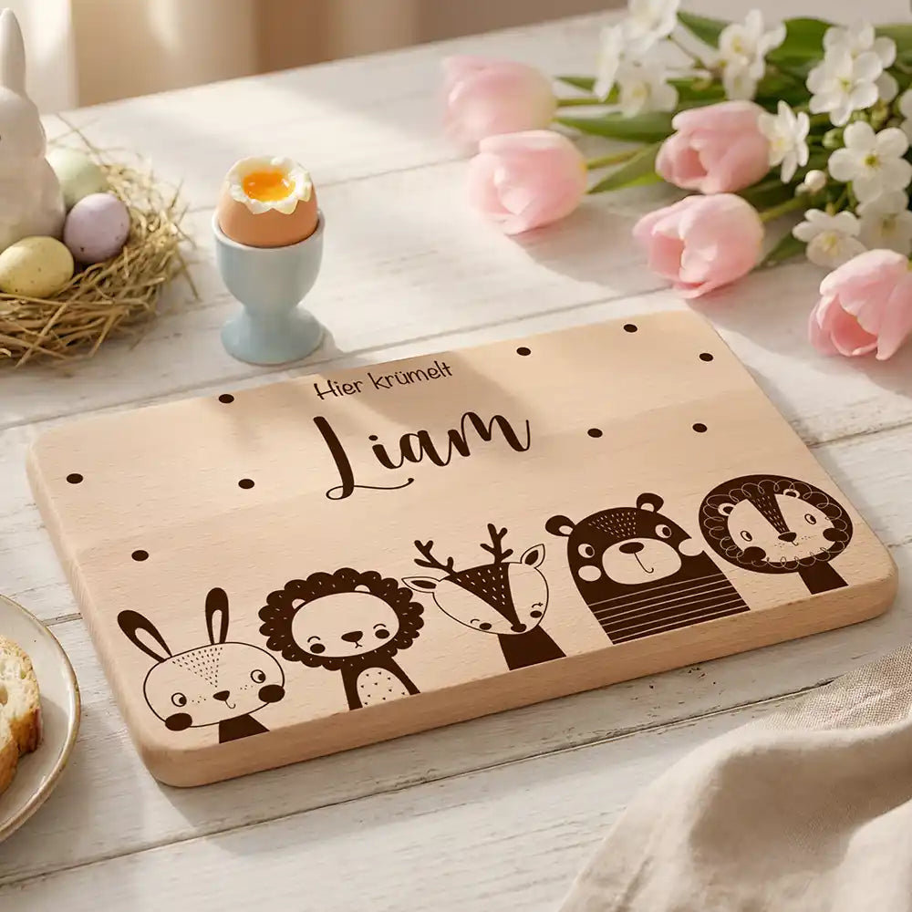 Frühstücksbrettchen Frühstücksbrettchen Große Tierfamilie