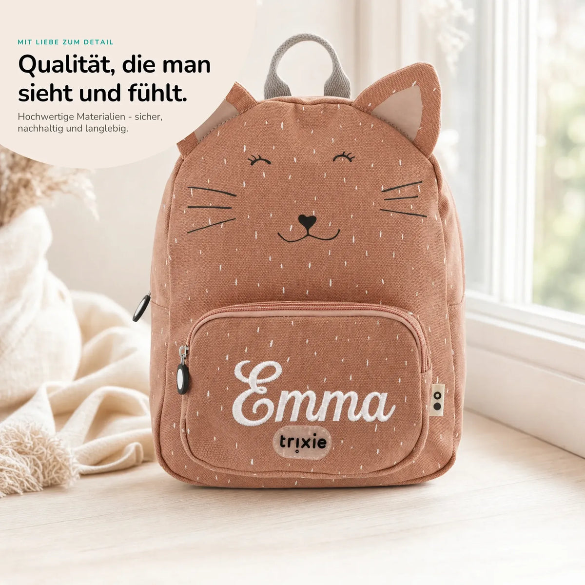 Trixie Kindergartenrucksack Katze, Kita-Rucksack personalisiert