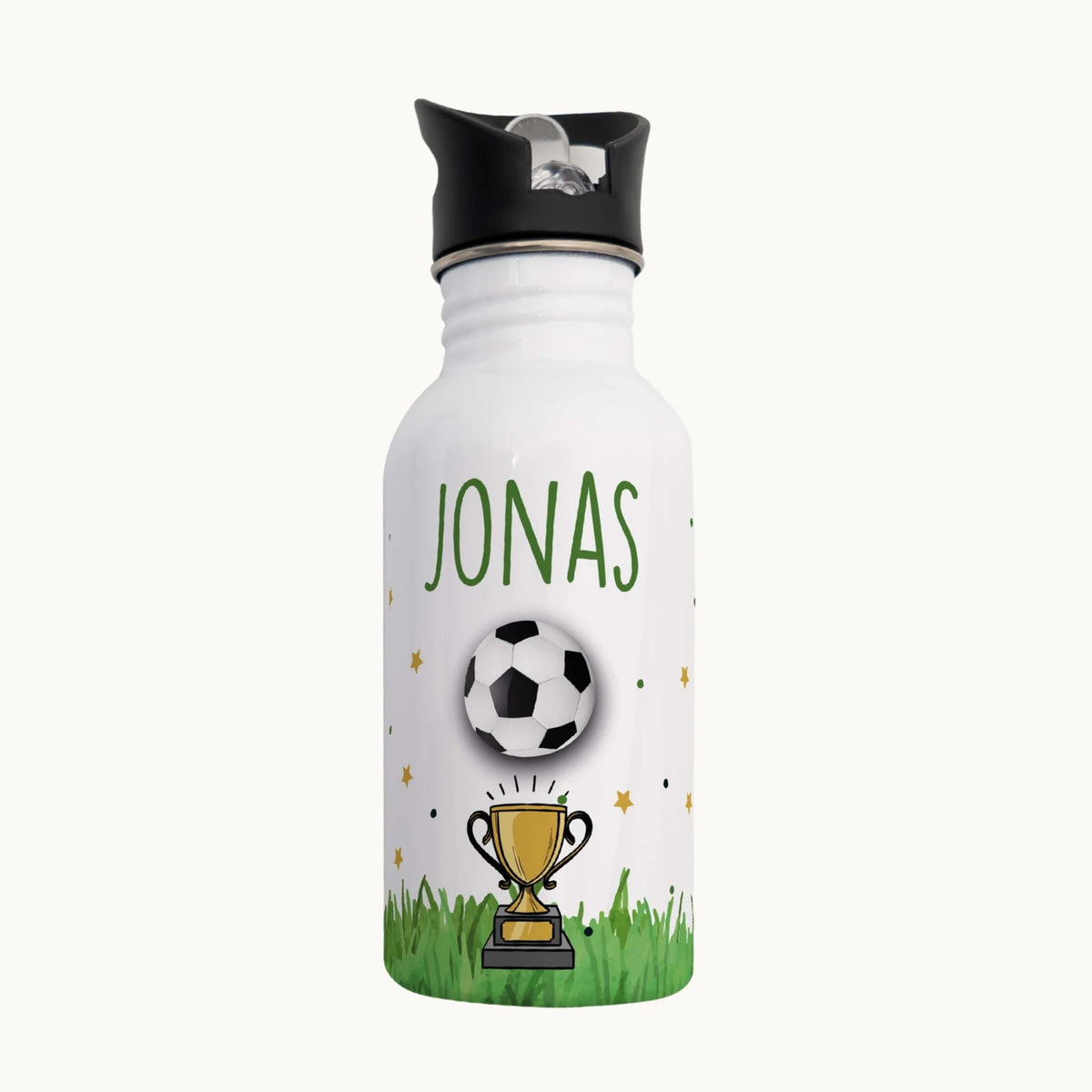 Trinkflasche Kinder Edelstahl - Fußball Champion