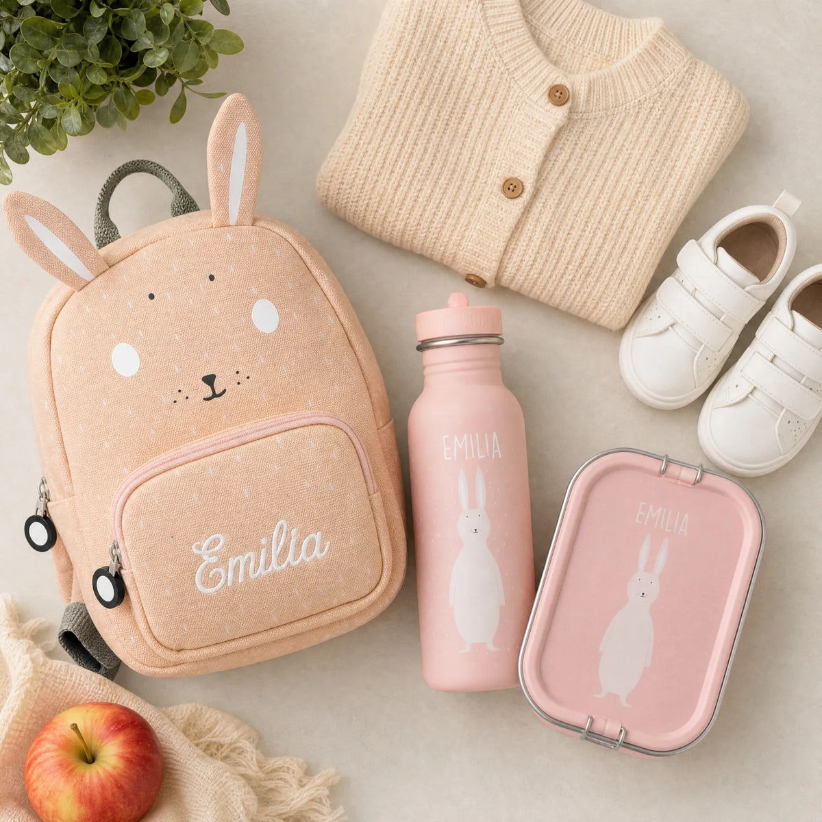 Trixie Kindergarten Set Hase, Set mit Namen, auch für Jungen