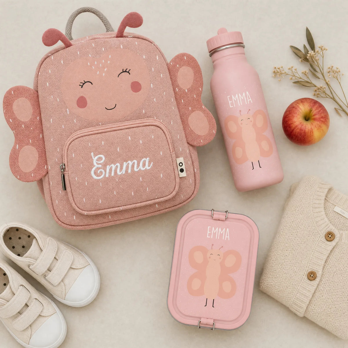 Trixie Kindergarten Set Schmetterling, Set mit Namen, auch für Jungen