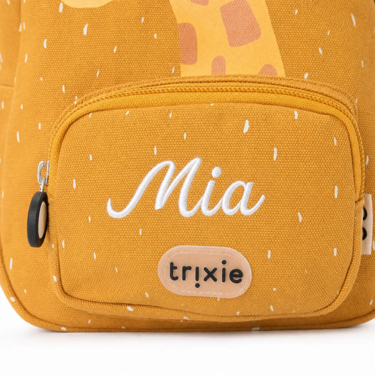 Trixie Kindergartenrucksack Giraffe, Brustschnalle und Namensschild innen
