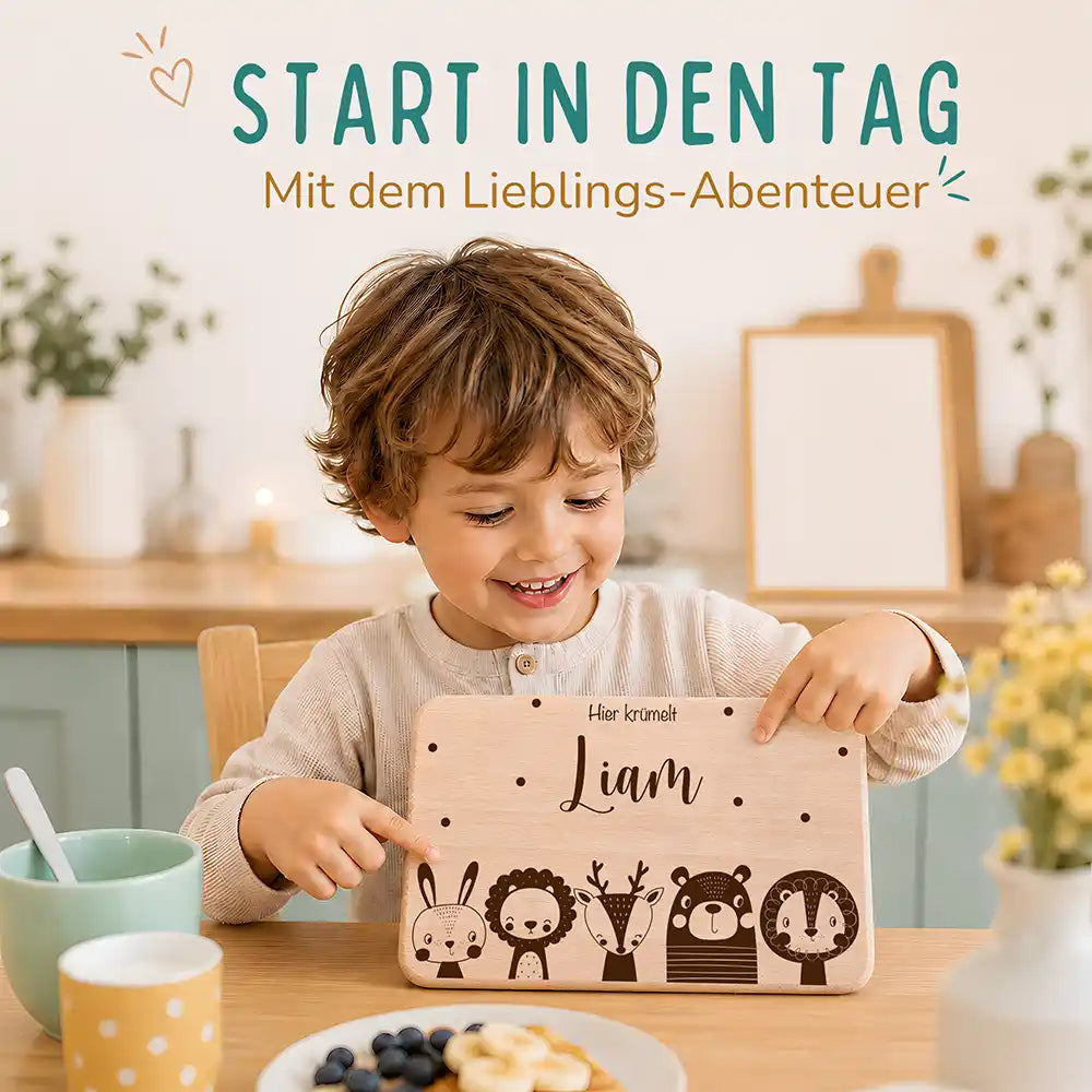 Frühstücksbrettchen Frühstücksbrettchen Große Tierfamilie