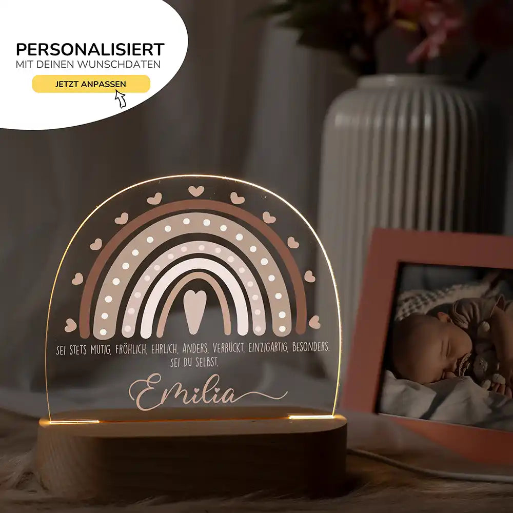 Kinderzimmer Bundle Tonieregal und Nachtlicht - Regenbogen