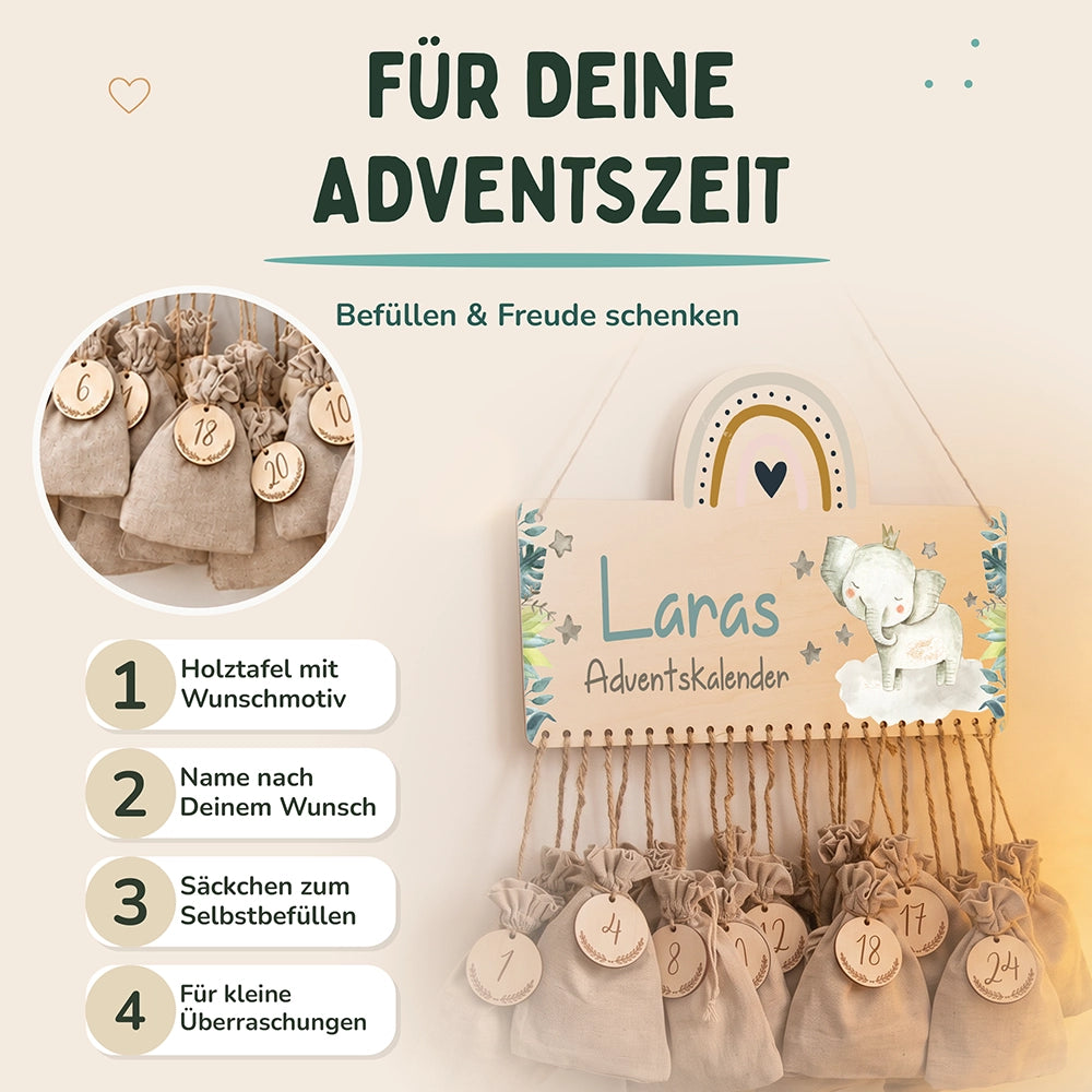 Adventskalender Kinder - Elefant