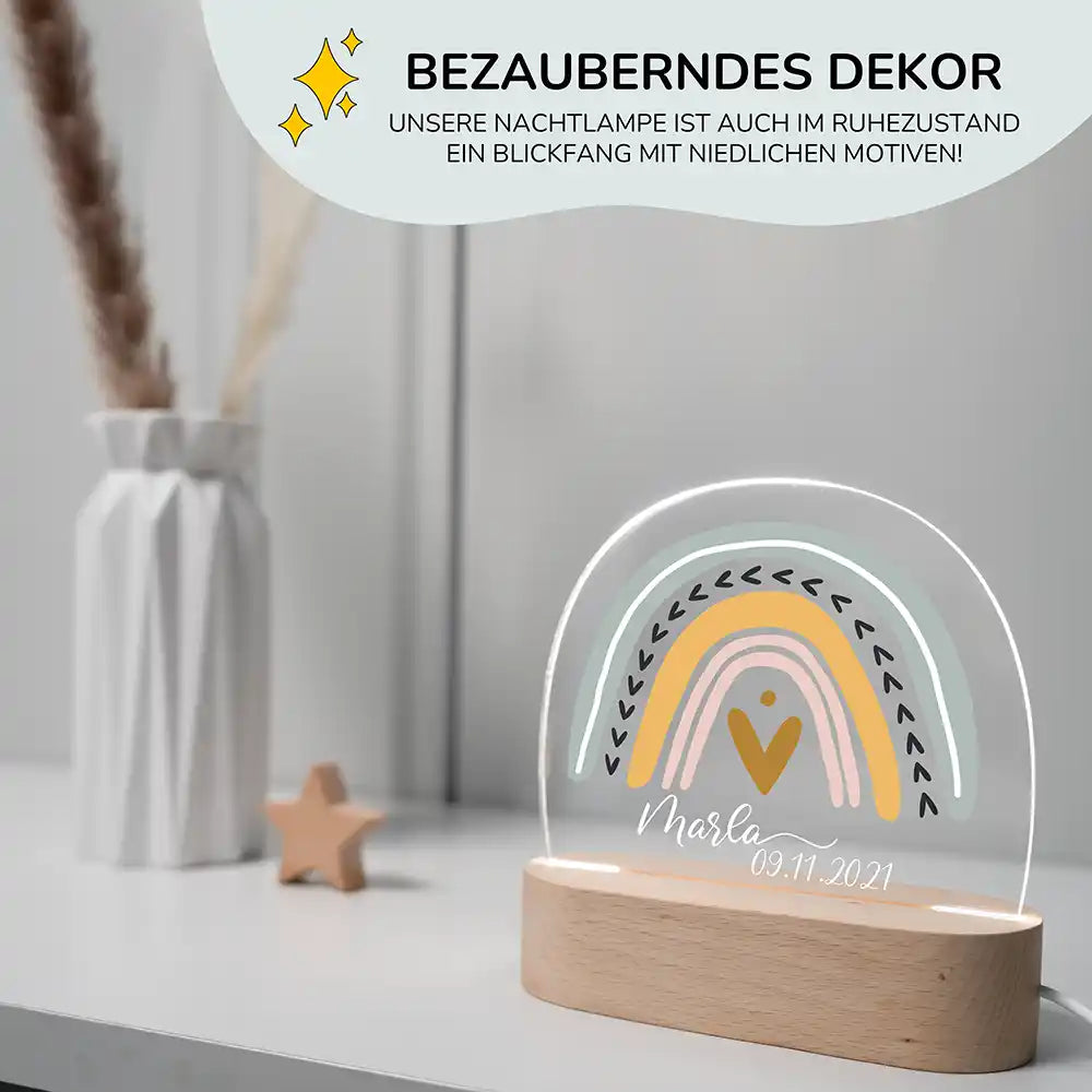 Kinderzimmer Bundle Regenbogen Tonieregal + Nachtlicht