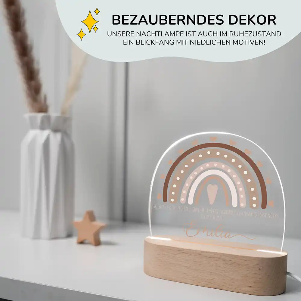 Kinderzimmer Bundle Tonieregal und Nachtlicht - Regenbogen