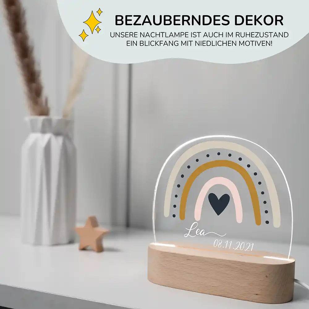 Kinderzimmer Bundle Regenbogen 2 Tonieregal + Nachtlicht