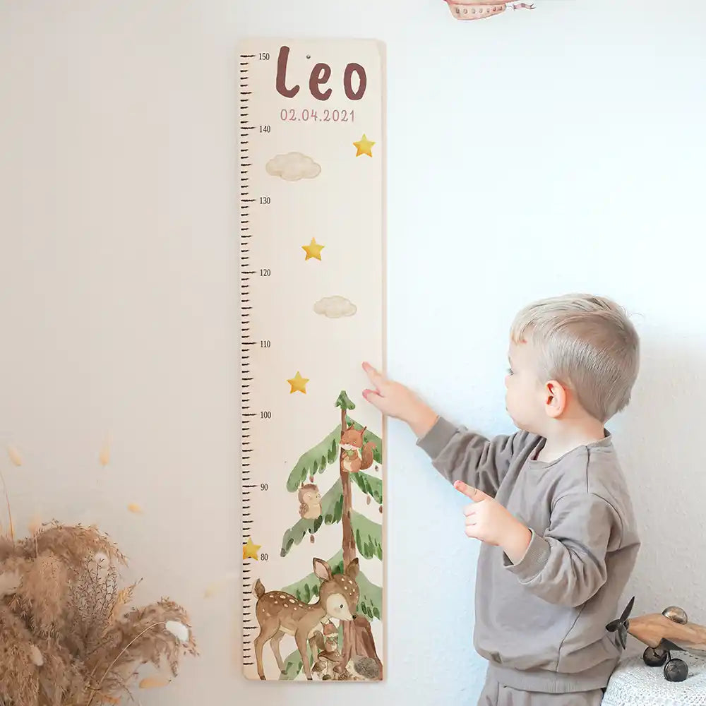Messlatte Kinder Holz & Aluverbund - Reh