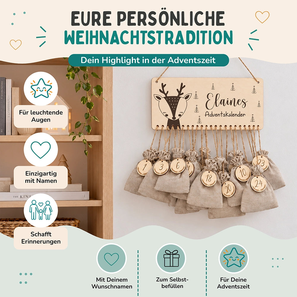 Adventskalender Kinder - Elch