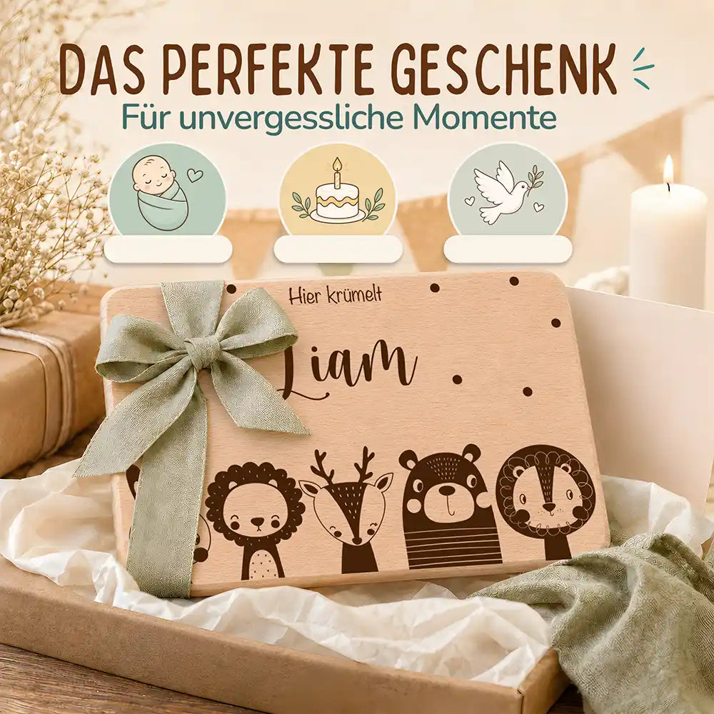 Frühstücksbrettchen Frühstücksbrettchen Große Tierfamilie