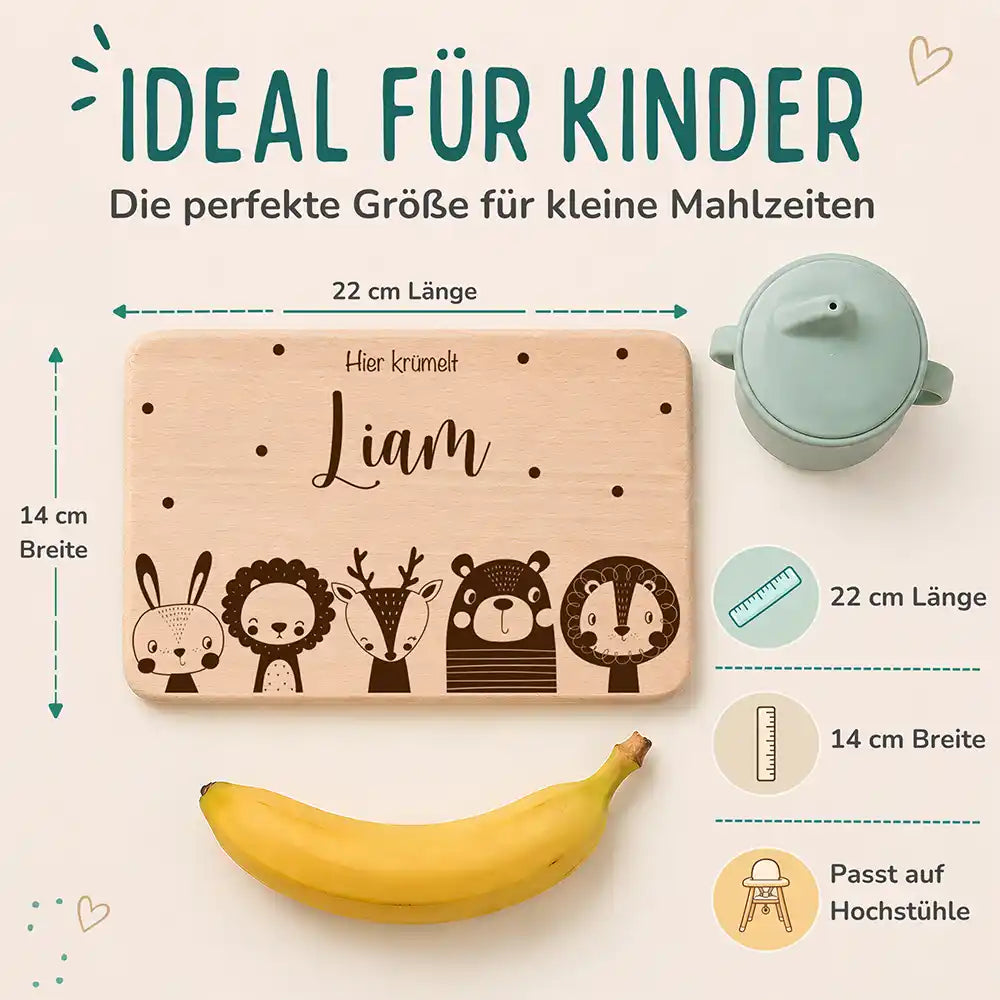 Frühstücksbrettchen Frühstücksbrettchen Große Tierfamilie