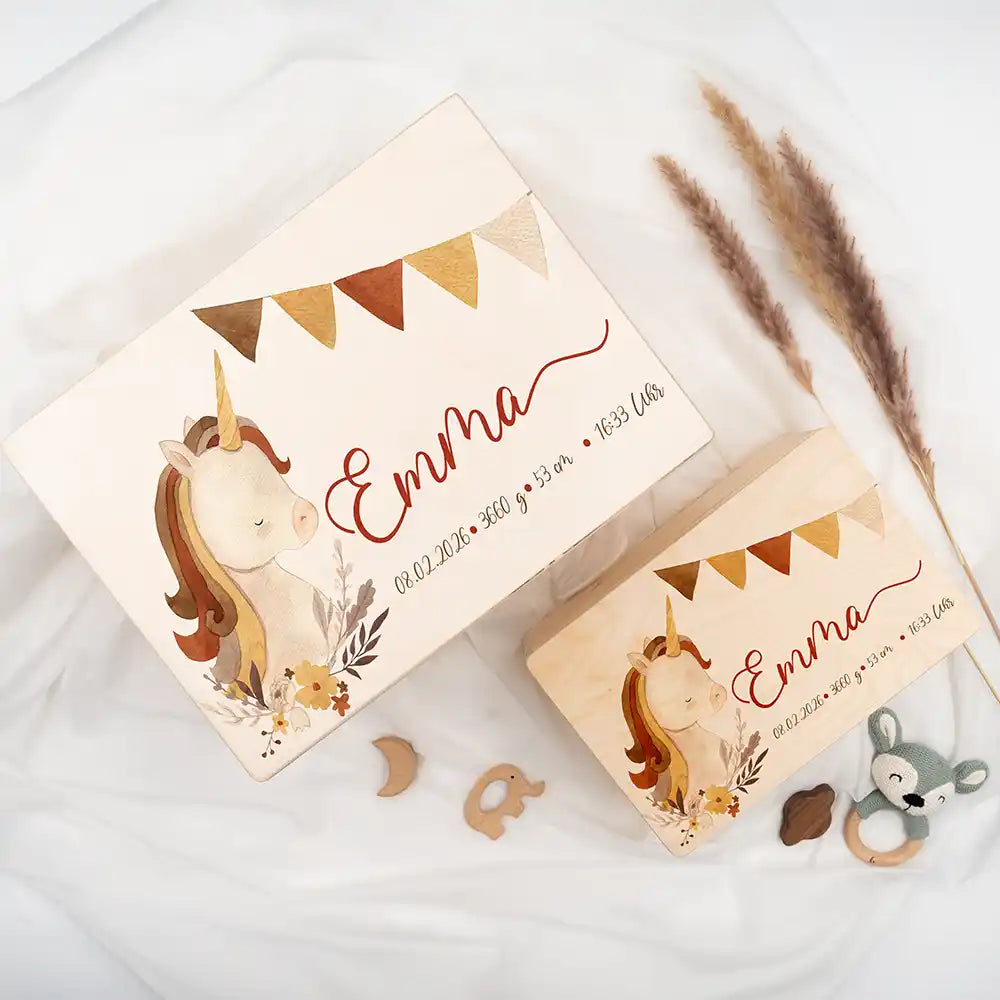 Erinnerungsbox Baby - Baby Einhorn