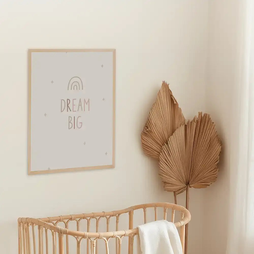Poster 3er-Set - Herzen, Einhorn & Dream Big fĂŒrs Kinderzimmer