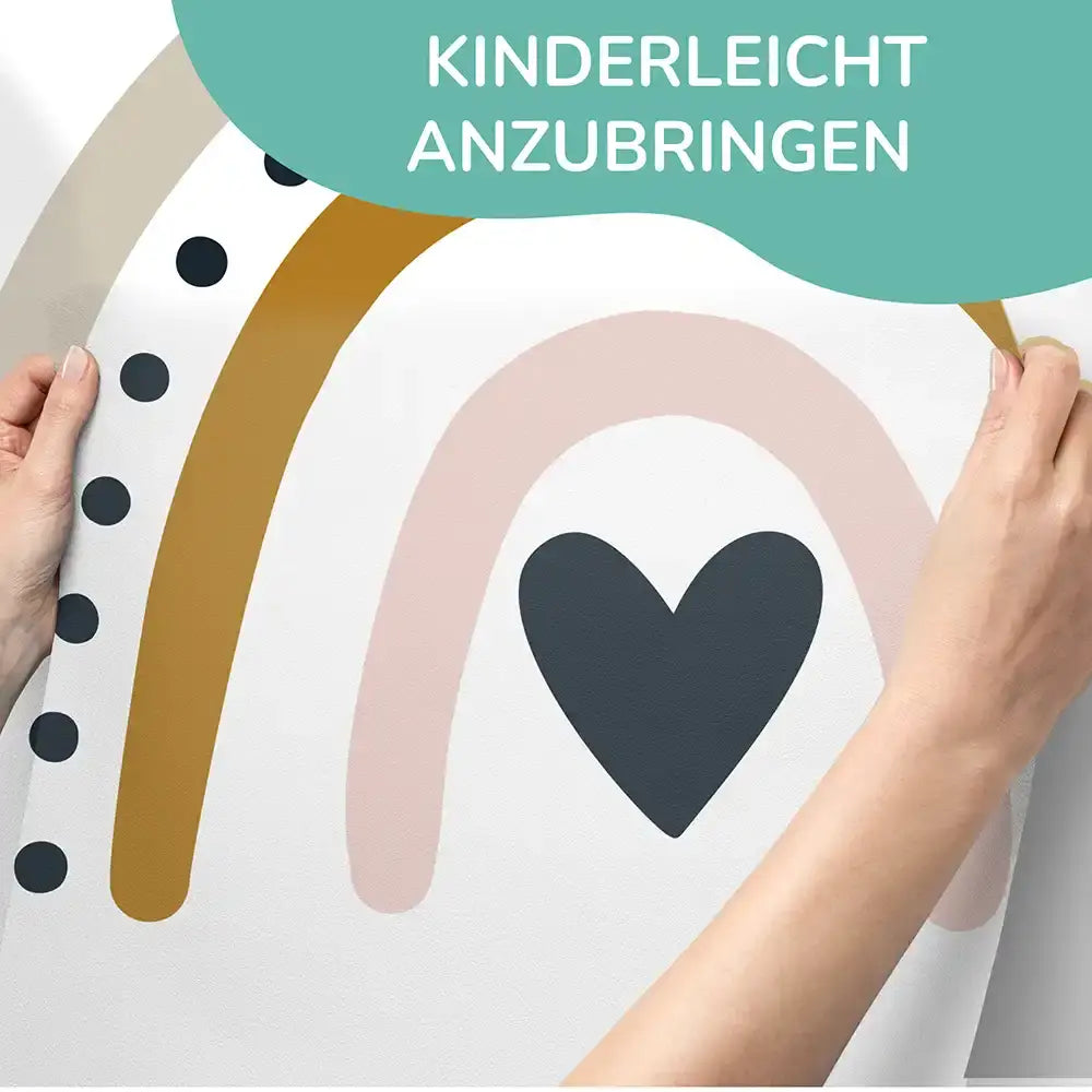 Wandaufkleber rainbow mini dot