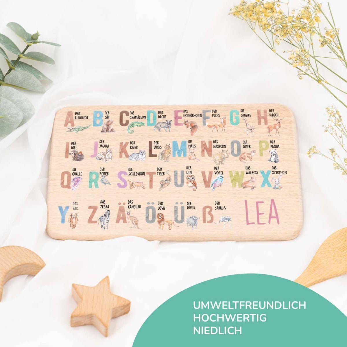 custom breakfast board with bear design