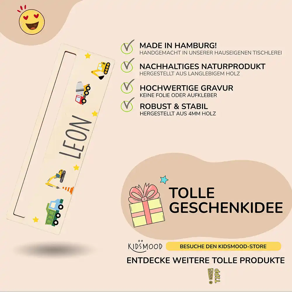 Lesehilfe personalisiert - Baustelle