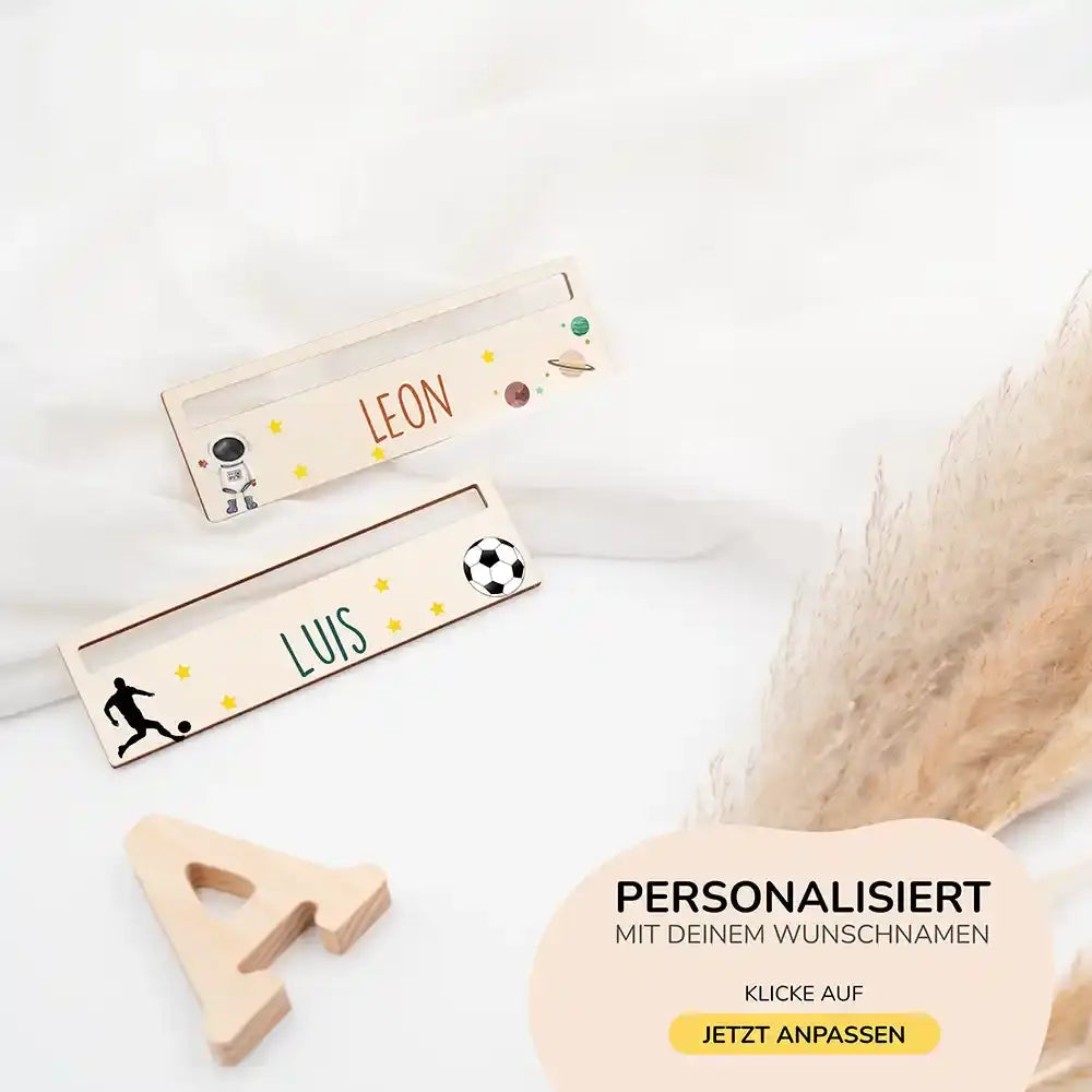 Lesehilfe personalisiert - Fußballer
