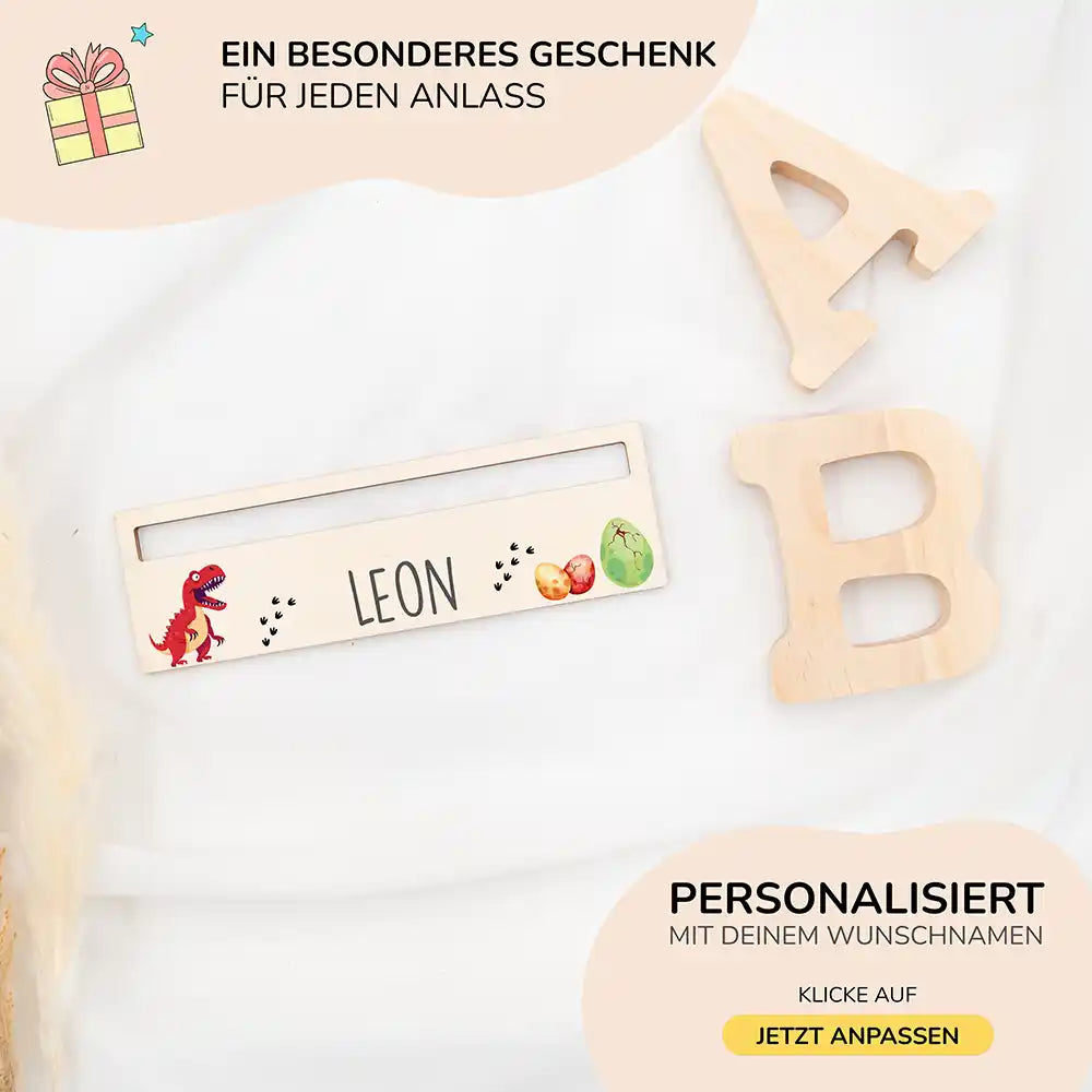 Lesehilfe personalisiert - Dinosaurier