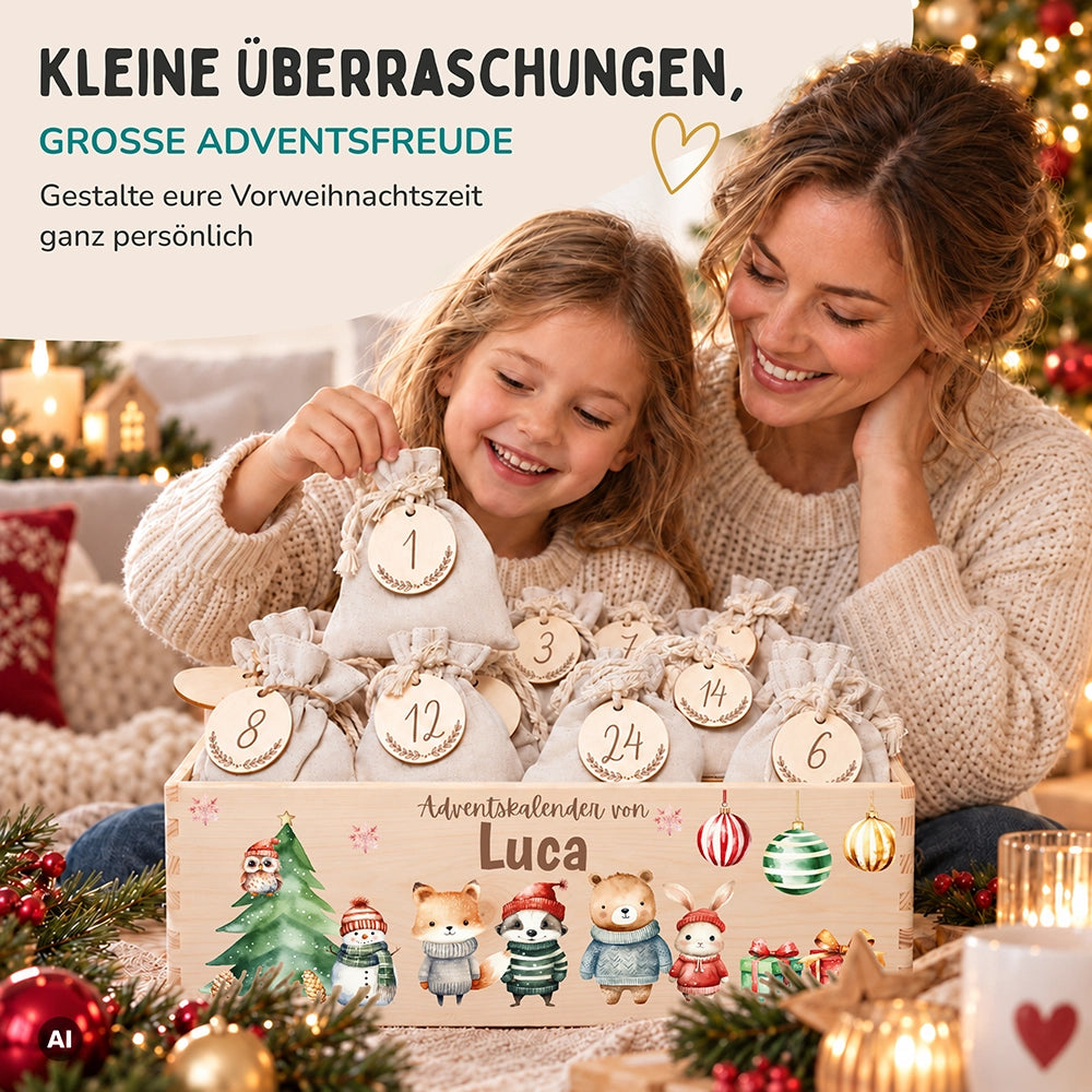 Personalisierter Adventskalender zum Befüllen - Weihnachtswunder
