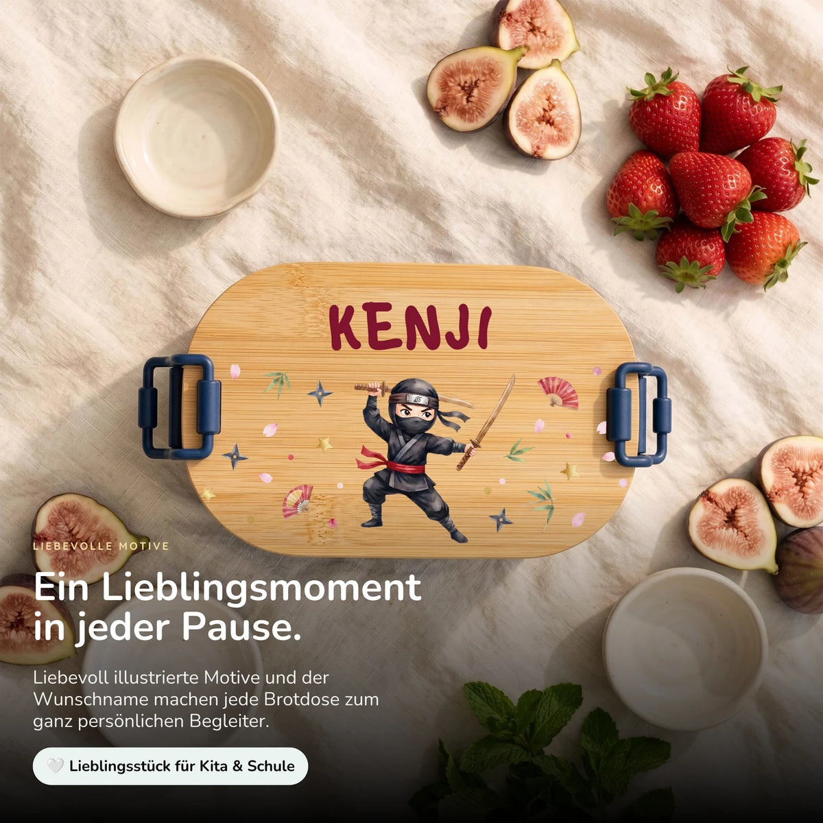 Brotdose Kinder personalisiert, Ninja