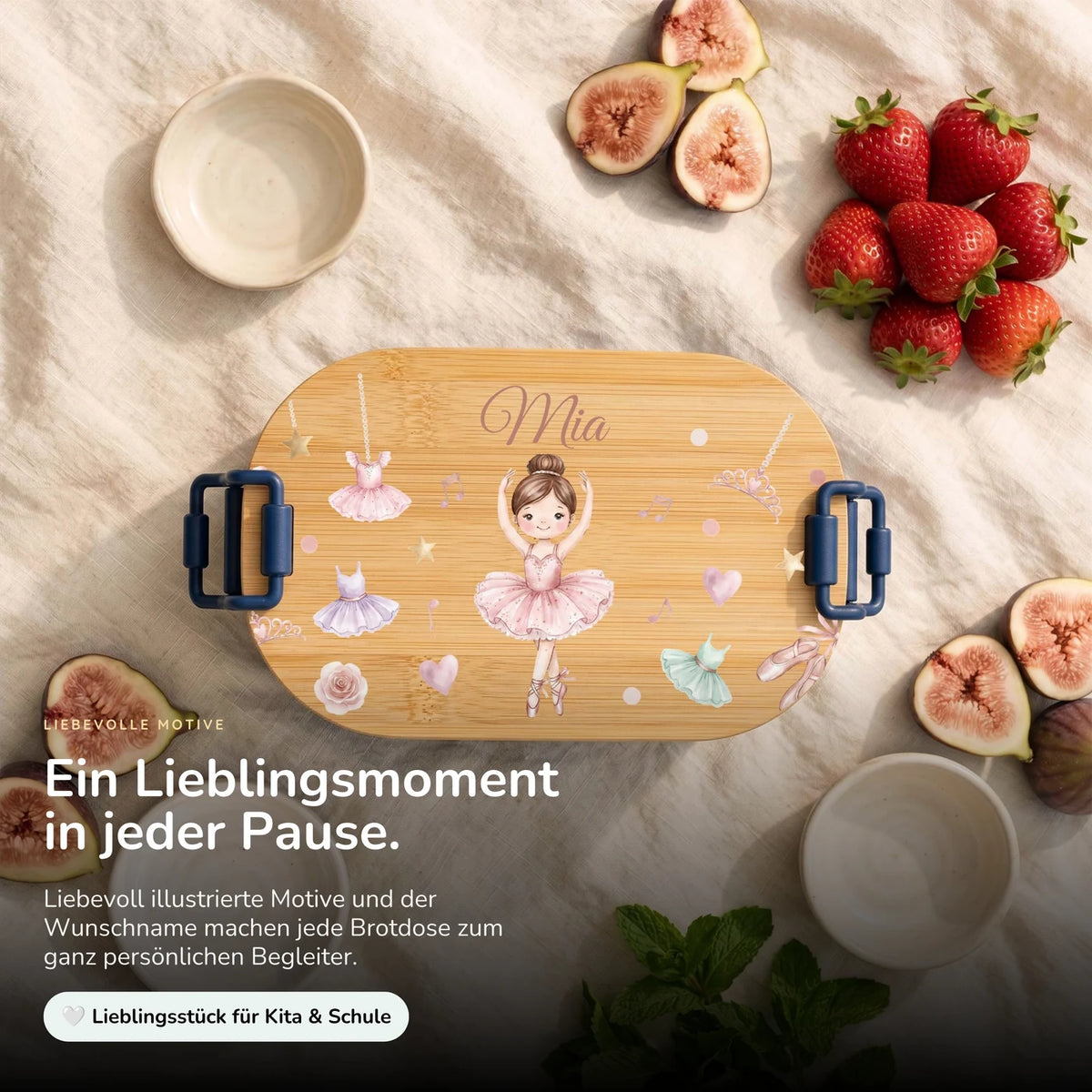 Brotdose Kinder personalisiert, Ballerina Tutu
