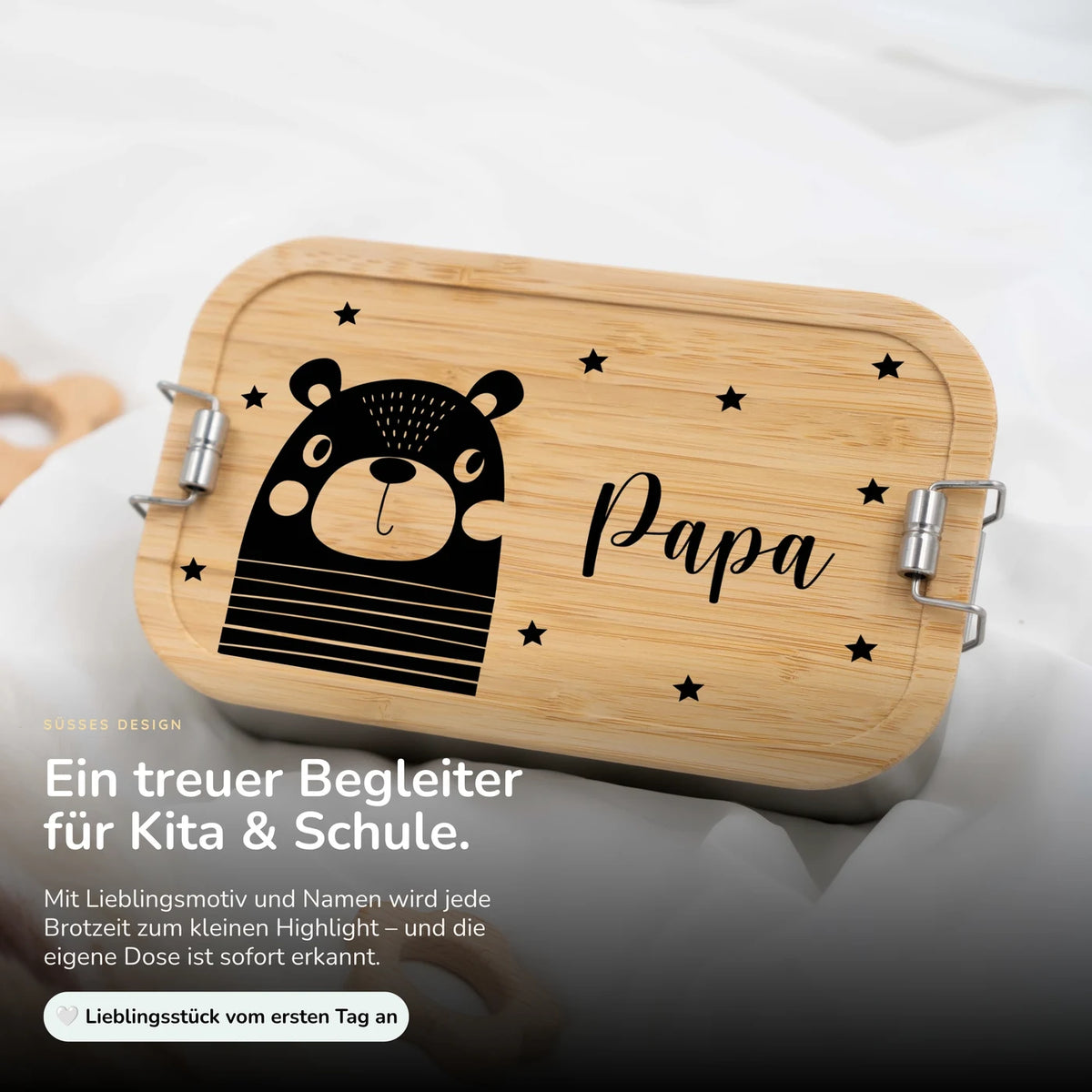 Brotdose personalisiert Bär