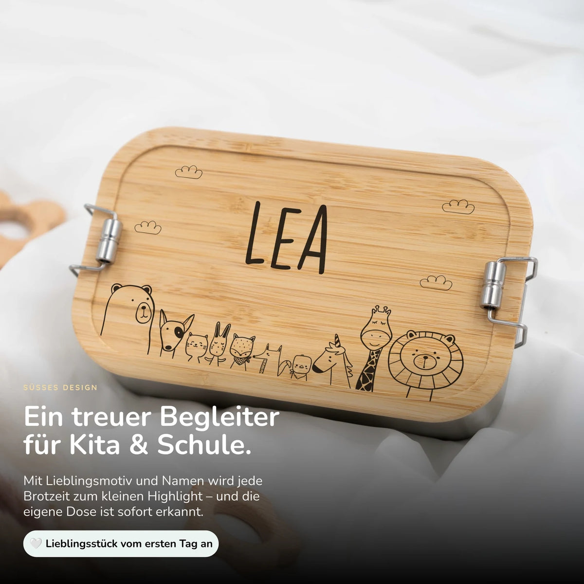 Brotdose Kinder personalisiert - Jungle