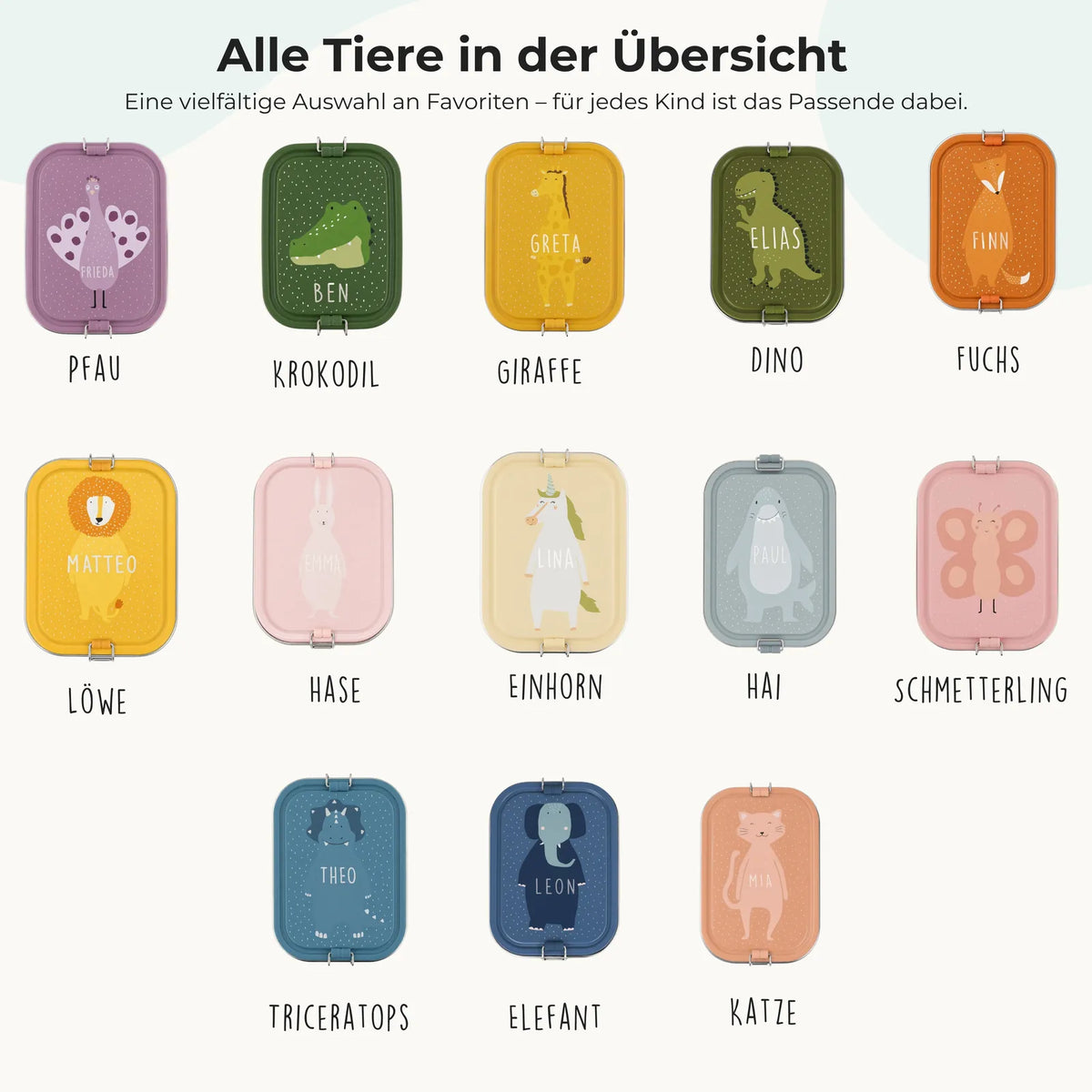 Trixie Brotdose Kinder Schmetterling, mit Trennwand und Silikon-Clips