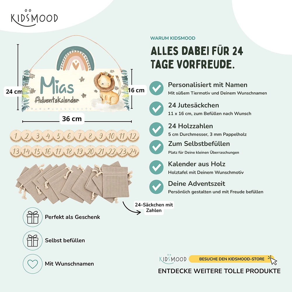 Adventskalender Kinder -  Löwe