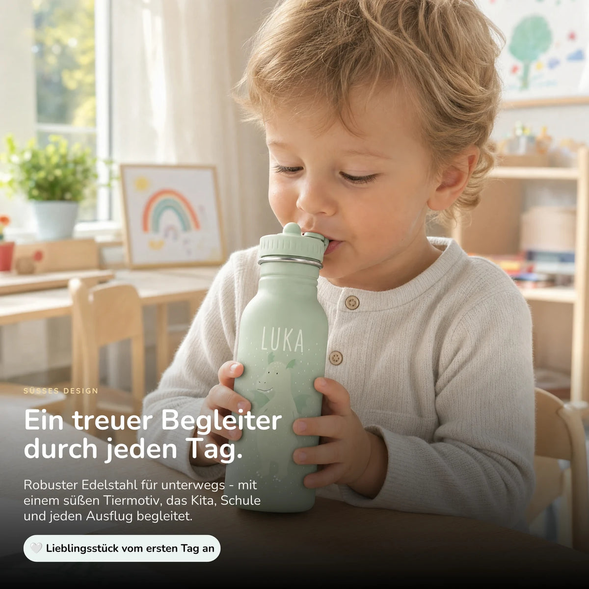 Trixie Trinkflasche Kinder personalisiert Drache