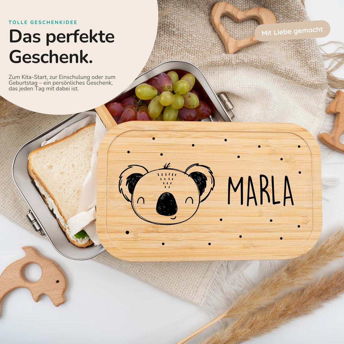 Brotdose personalisiert Koala
