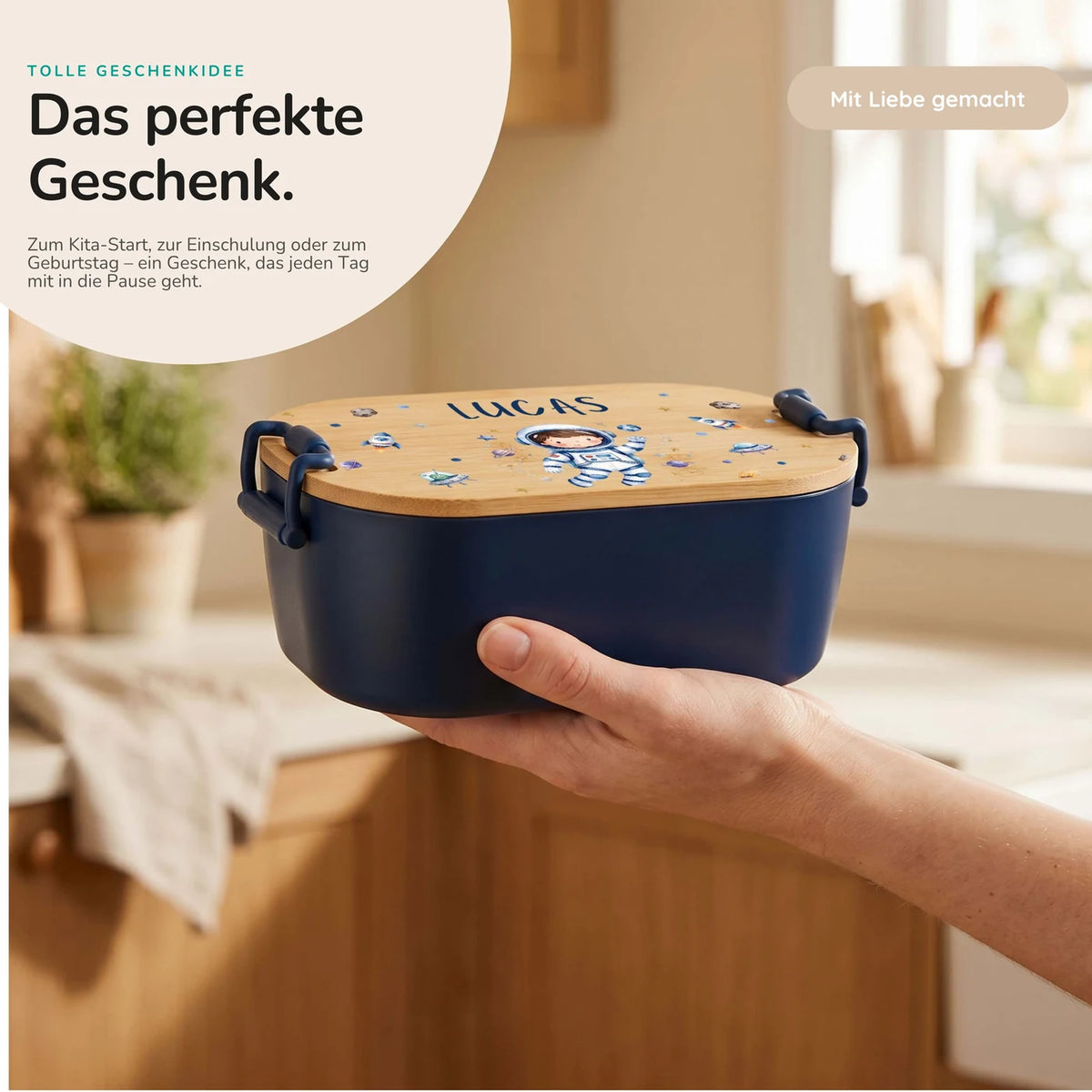 Brotdose Kinder personalisiert, Astronaut