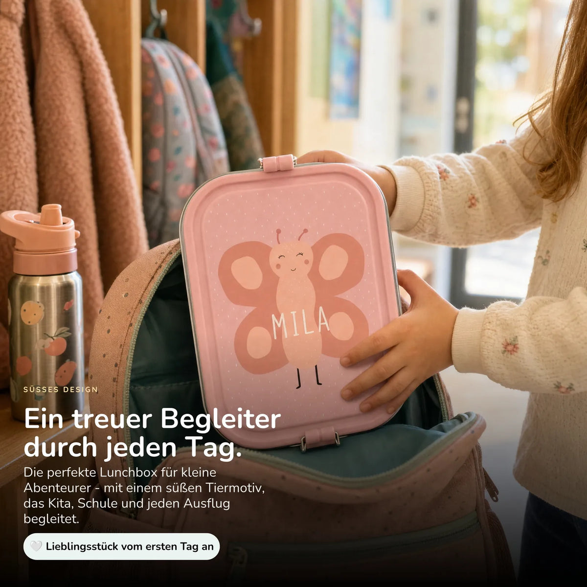 Trixie Brotdose Kinder Schmetterling, mit eingraviertem Wunschnamen