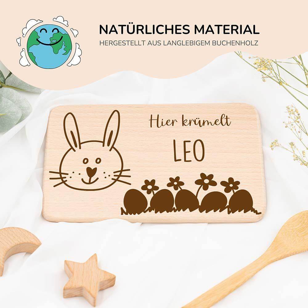 handgefertigtes frühstücksbrettchen aus holz