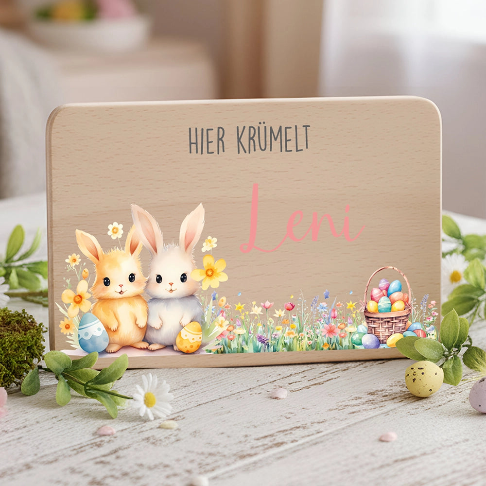 Frühstücksbrettchen Holz personalisiert