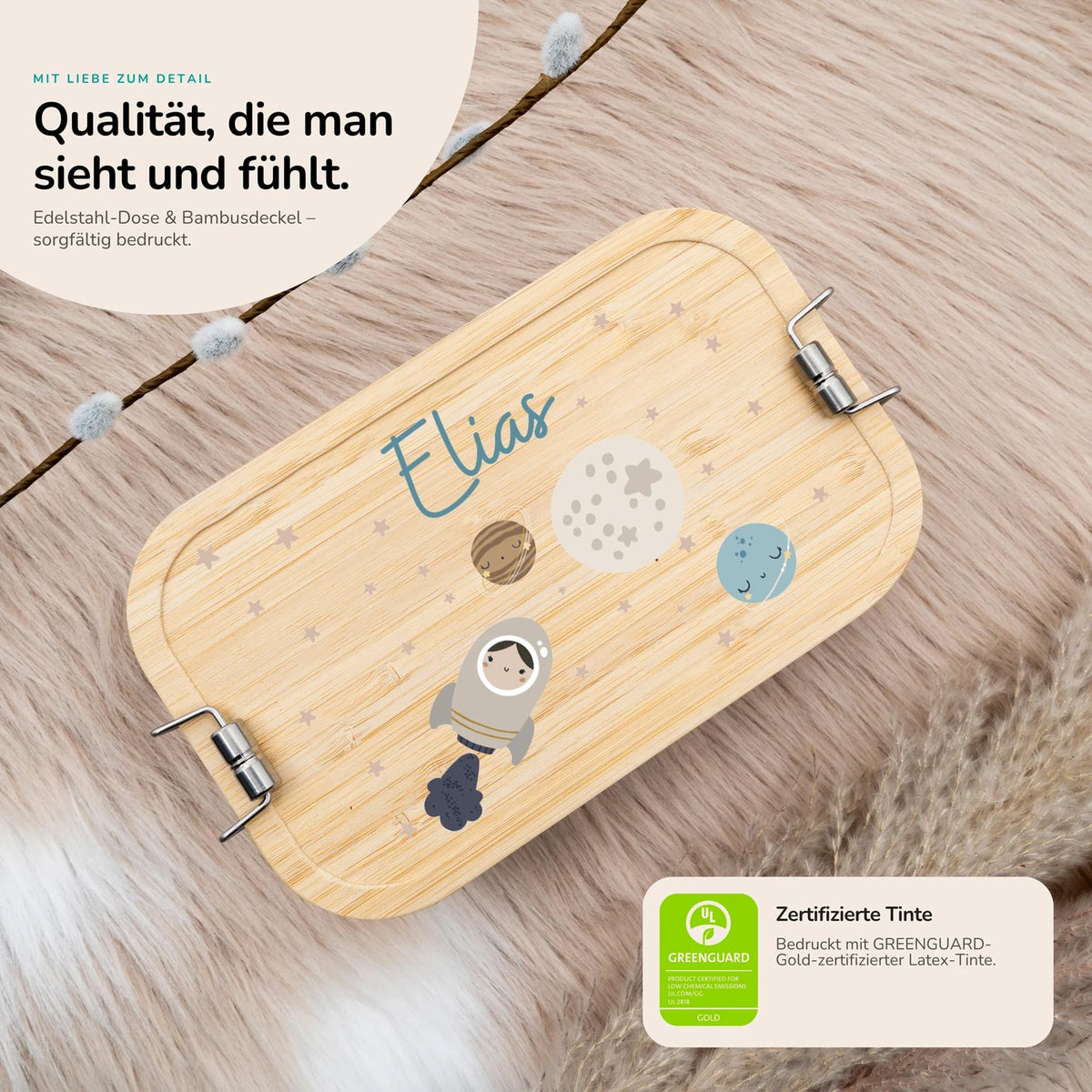 Brotdose personalisiert Weltall