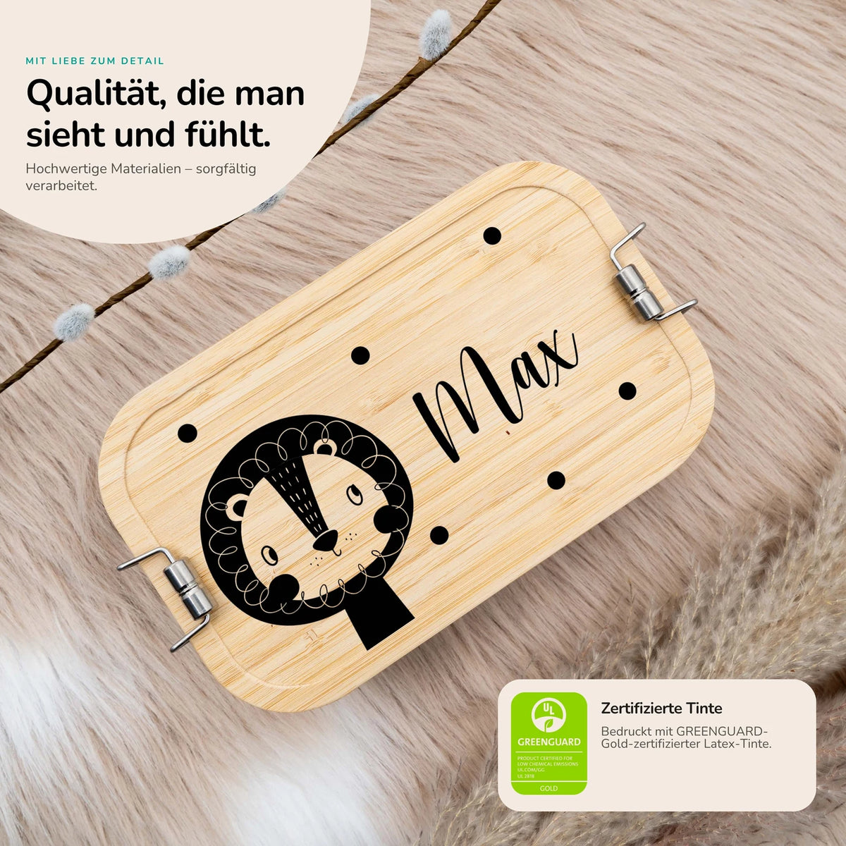 Brotdose personalisiert Löwe