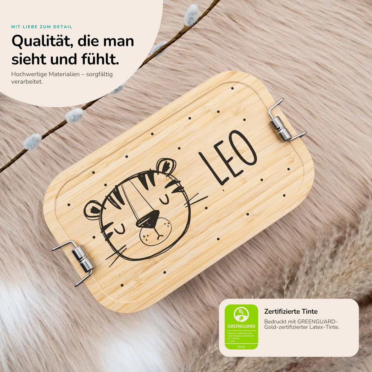 Brotdose personalisiert Tiger