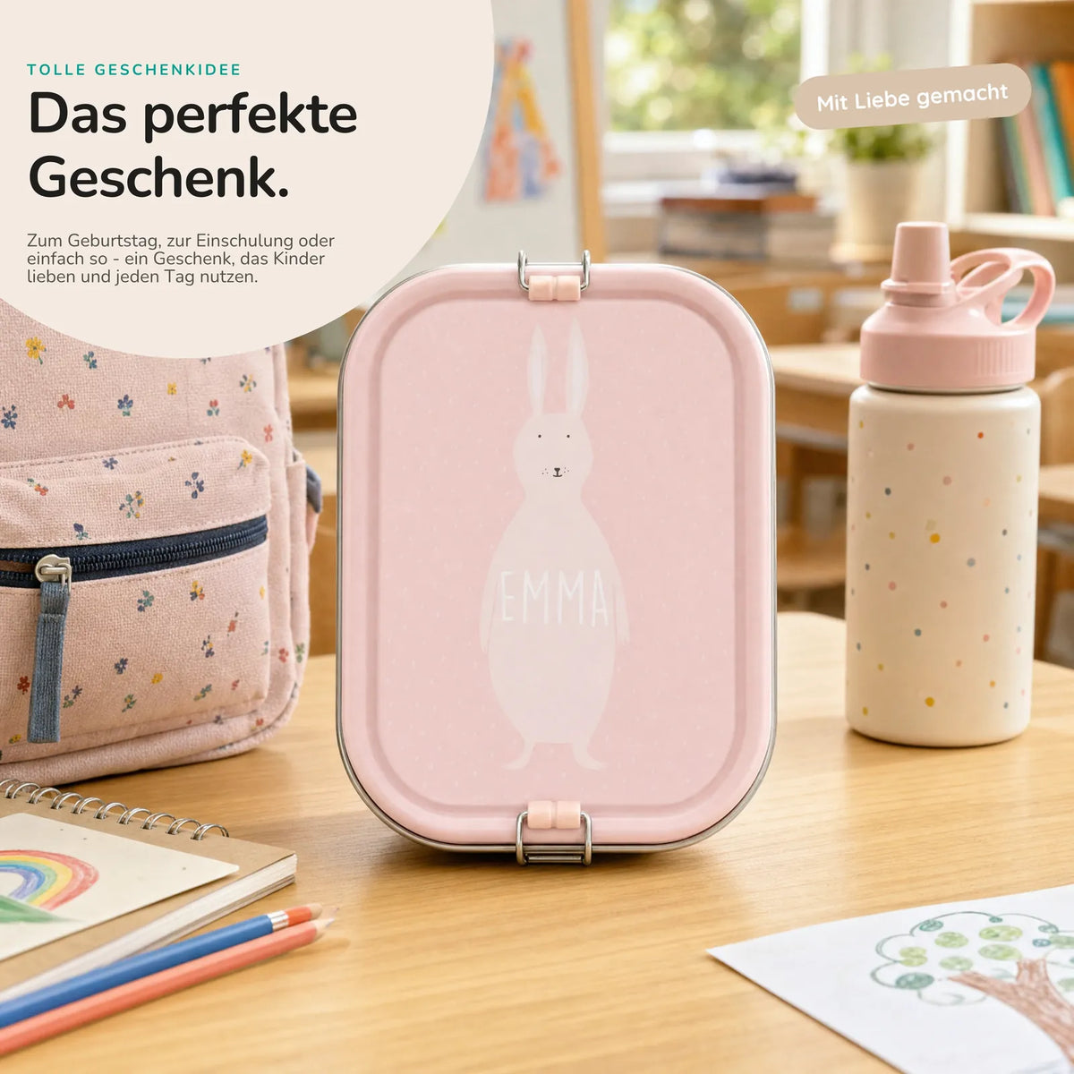 Trixie Brotdose Kinder Hase, ideal für den Kindergarten