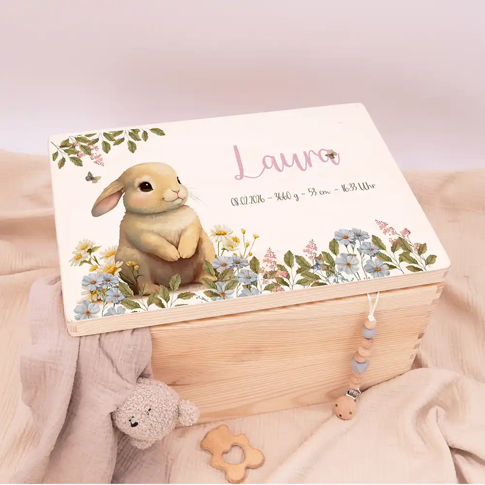Erinnerungsbox Baby - Niedlicher Hase Ostern