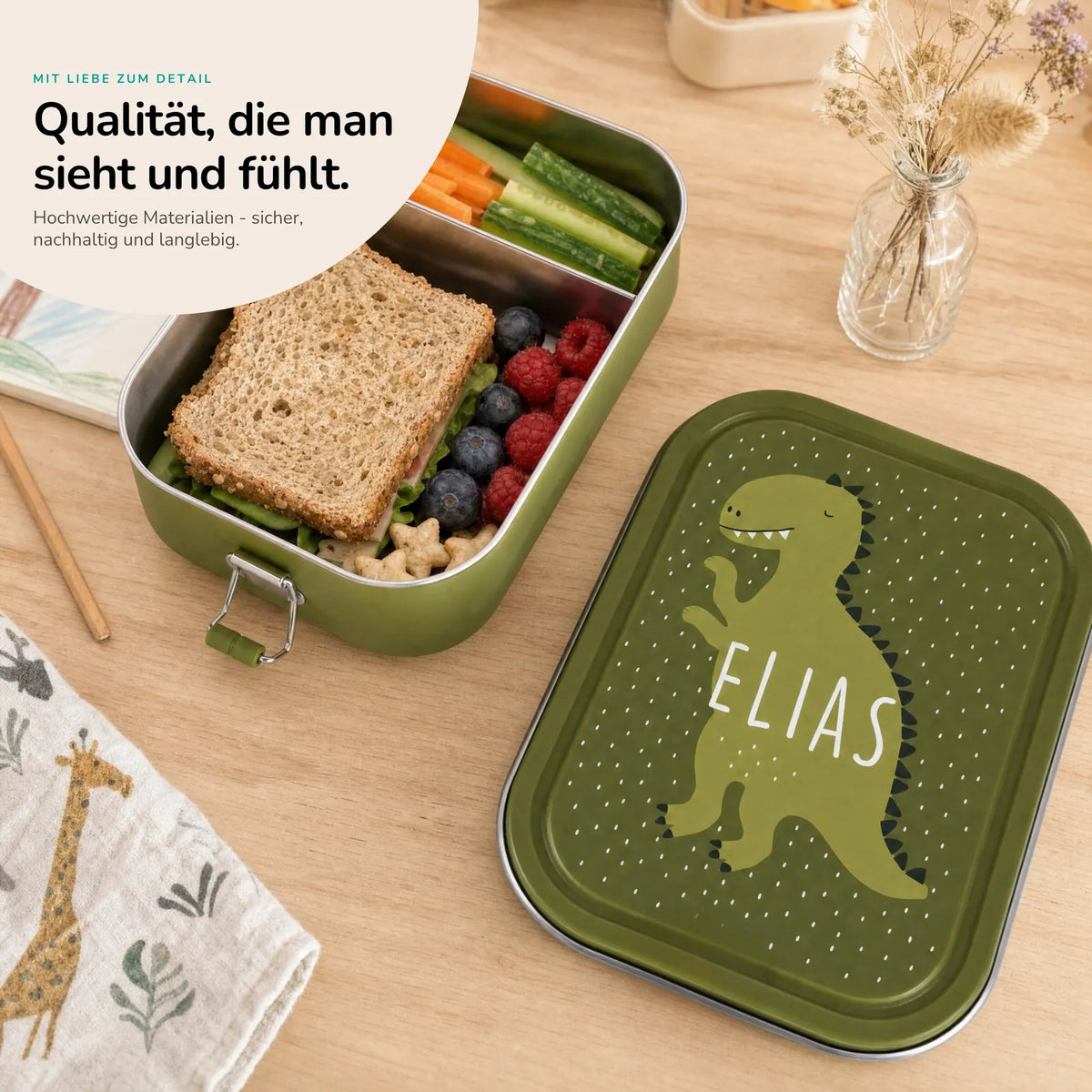 Trixie Brotdose Kinder Dino, personalisiert mit Namensgravur